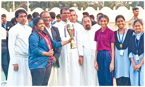 Andhra Loyola College sports day celebrated