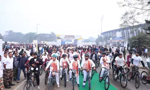 Olympians, sportspersons rally behind PM Modi’s Fit India Mission at special Sundays on Cycle event in Guwahati
