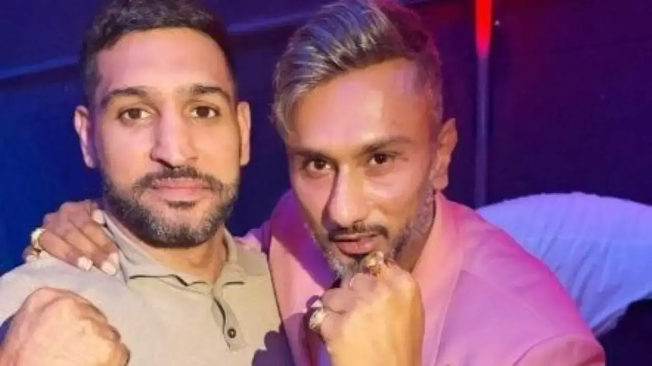 Yo Yo Honey Singh shares warm moment with boxing icon Amir Khan, calls him ‘legendary brother’