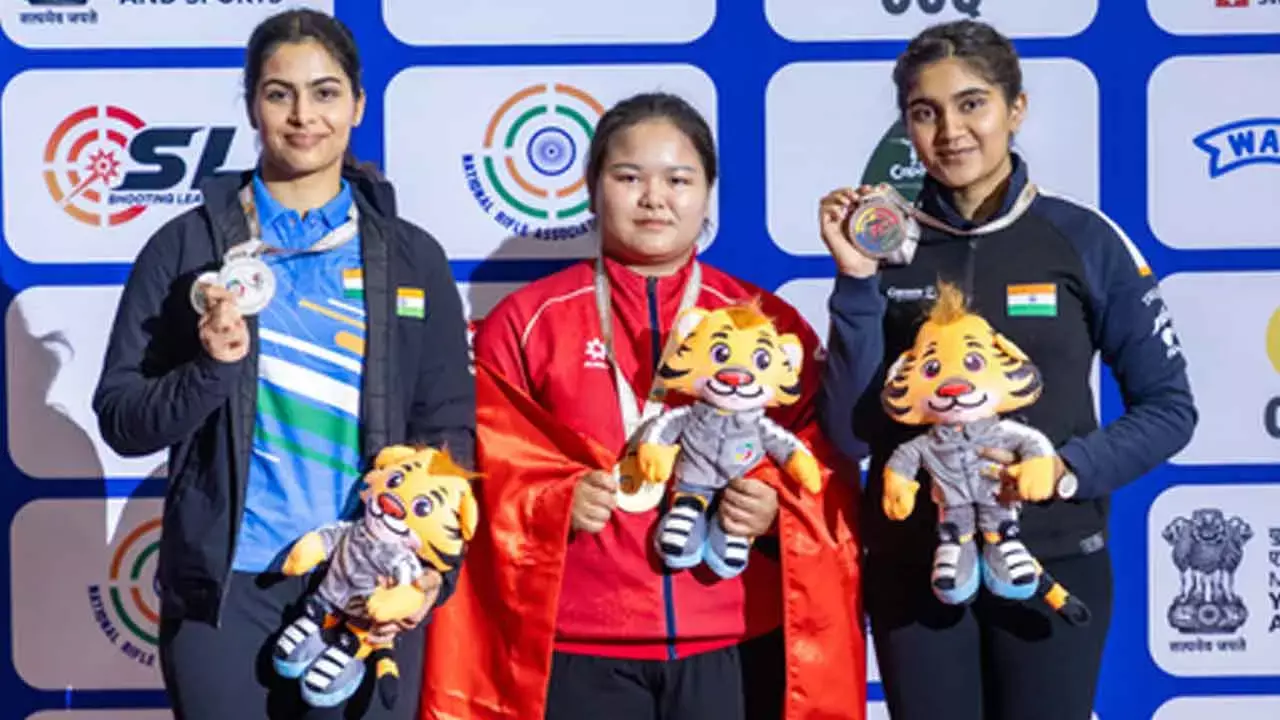 Asian Rifle/Pistol Cship: Manu misses gold in shoot-off, Esha wins bronze in 25m Pistol