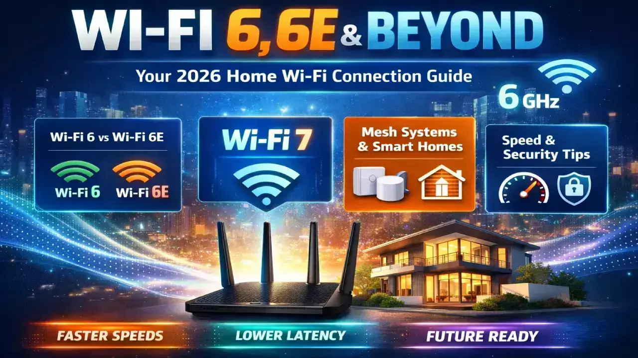 Wi-Fi 6, 6E & Beyond: Your 2026 Home Wi-Fi Connection Guide
