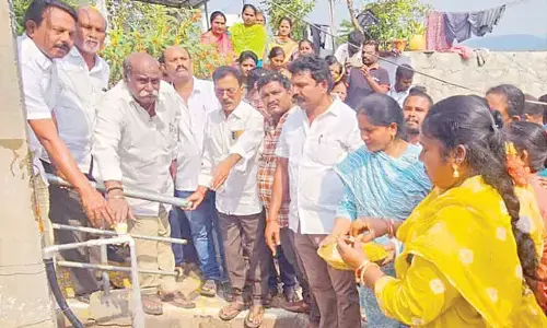Visakha East MLA launches water, road projects