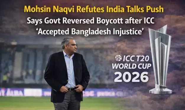 Mohsin Naqvi Refutes India Talks Push, Says Govt Reversed Boycott after ICC -Accepted Bangladesh Injustice