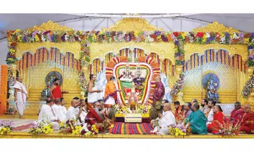 Mayura Vahana seva marks fourth day of Maha Sivaratri Brahmotsavams