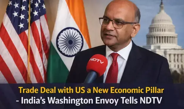 Trade Deal with US a New Economic Pillar - India’s Washington Envoy Tells NDTV
