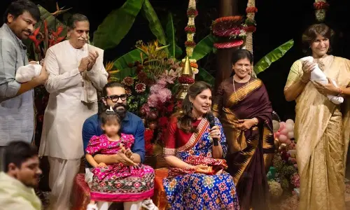 A sacred new beginning: Chiranjeevi unveils names of Ram Charan–Upasana’s twins