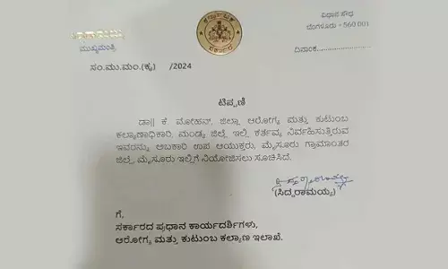 Fake CM letter on transfer of Mandya DHO triggers police case