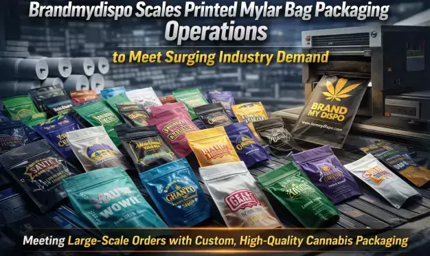 Brandmydispo Scales Printed Mylar Bag Packaging Operations to Meet Surging Industry Demand Brandmydispo Scales Printed Mylar Bag Packaging Operations to Meet Surging Industry Demand