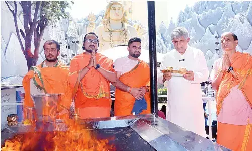 Grand Mahayagna at Shivoham Shiva temple to mark Maha Sivaratri