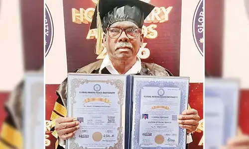 Former MLA Gummadi Narsaiah awarded honorary doctorate