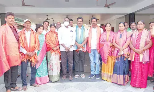 BRS, Left councillors felicitated