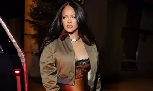 Rihanna suffers wardrobe malfunction while attending A$AP Rocky’s fashion show