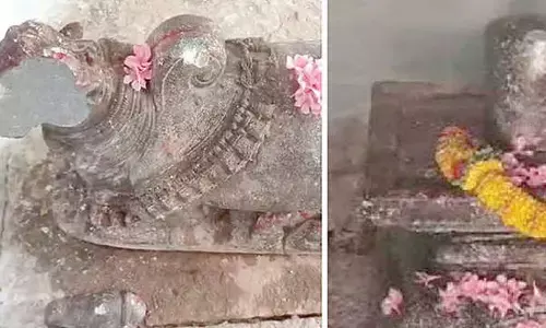 Miscreants desecrate idols at ancient Shiva temple