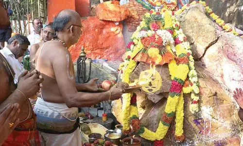 Special Abhishekam performed to Kshetrapalaka Rudra in Tirumala