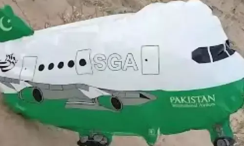 PIA-Branded Balloon Found Inside Agra Air Force Base, Security Agencies Launch Probe PIA-Branded Balloon Found Inside Agra Air Force Base, Security Agencies Launch Probe