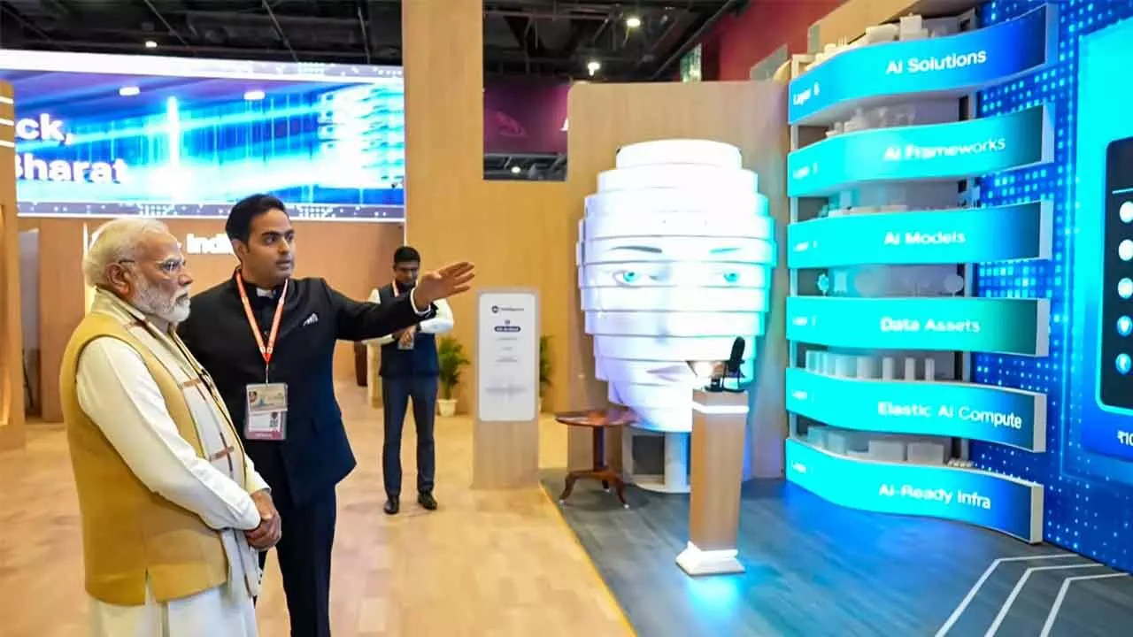 PM Modi opens mega AI summit PM Modi opens mega AI summit