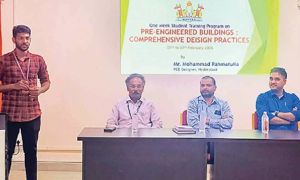 A week-long Engg training programme begins A week-long Engg training programme begins