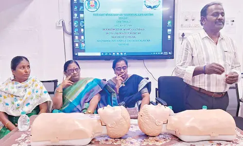 Workshop on life-saving skills begins at SPMVV