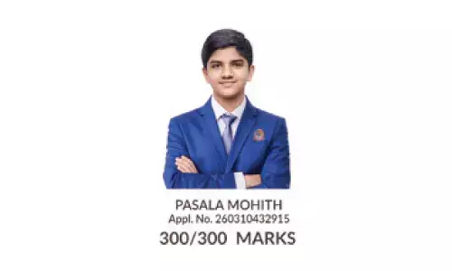 Sri Chaitanya student scores 300/300 in JEE Main Sri Chaitanya student scores 300/300 in JEE Main