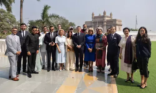 Anil Kapoor & other Bollywood celebs spend an inspiring afternoon with French President Emmanuel Macron