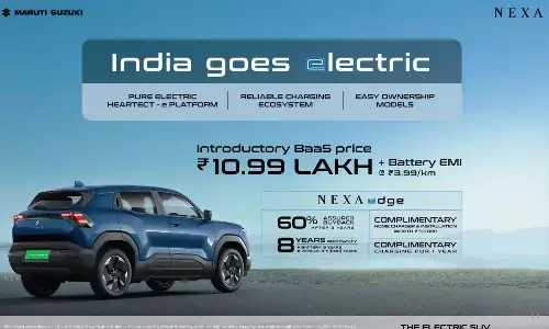 India Goes Electric with Maruti Suzuki e VITARA, introductory BaaS price starts at ₹ 10.99 lakh + Battery EMI @ ₹ 3.99/km*1