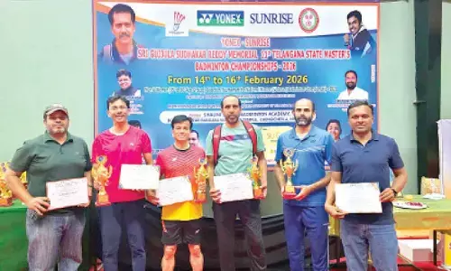 SBA bags several medals at State Masters badminton event SBA bags several medals at State Masters badminton event