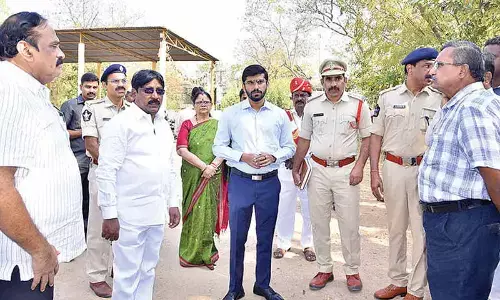 Judicial, district officials inspect site for proposed narcotics storage centre