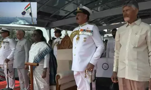 President Droupadi Murmu reviews IFR-2026 onboard INS Sumedha