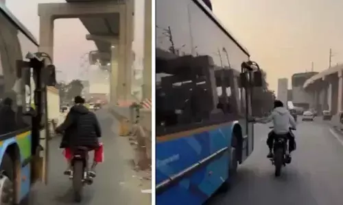 Delhi Police Arrest Biker For Dangerous Stunt Reels Involving Moving Vehicles