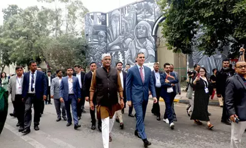 Shekhawat attends mural dedication with Spain’s President