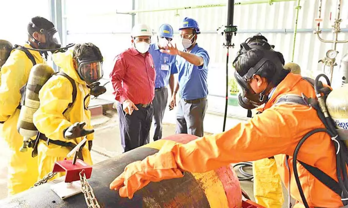 Mock drill, safety committee meeting build industry awareness Mock drill, safety committee meeting build industry awareness