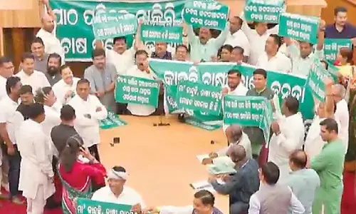 Uproar in Assembly over paddy procurement Uproar in Assembly over paddy procurement