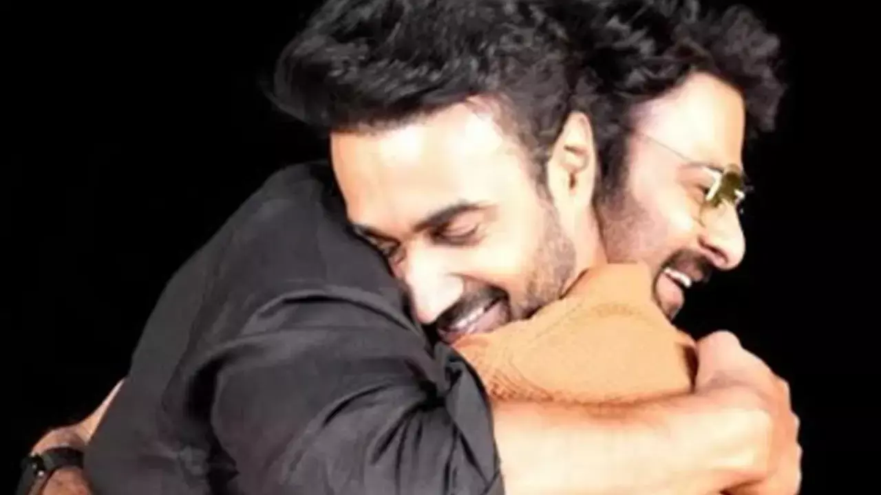 Prabhas cheers ‘Couple Friendly’ team, shares special moment with Santosh Soban Prabhas cheers ‘Couple Friendly’ team, shares special moment with Santosh Soban