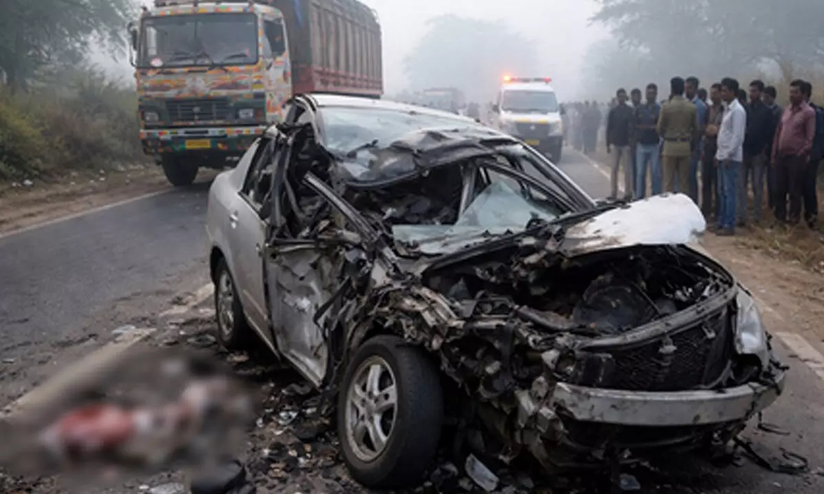 One killed, three injured in highway accident in Bihars Khagaria One killed, three injured in highway accident in Bihars Khagaria