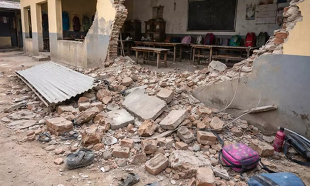 Five-year-old girl killed after school wall collapses in Rajasthan Five-year-old girl killed after school wall collapses in Rajasthan