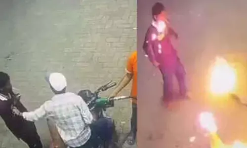 Man Attempts To Set Bike Ablaze After Being Stopped From Smoking At Raipur Petrol Pump