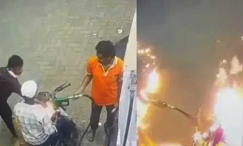 Raipur Man Sets His Own Bike On Fire After Being Told Not To Smoke At Petrol Pump