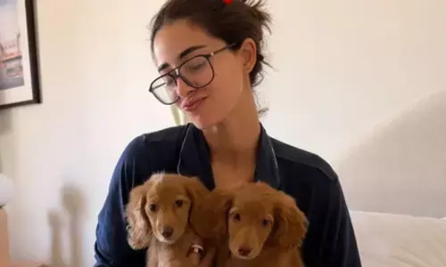 Ananya Panday introduces us to her new furry friends Honey & Thumper
