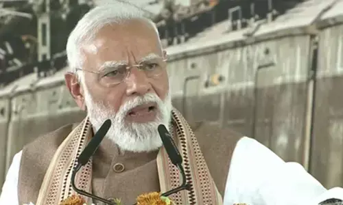 PM Modi bashes Cong over shirtless protest, thanks INDIA bloc allies for criticising the act