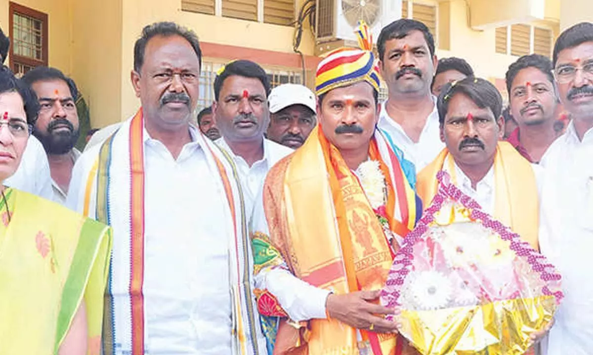 Grand ceremony marks oath taking by Bhupalpally civic leaders Grand ceremony marks oath taking by Bhupalpally civic leaders