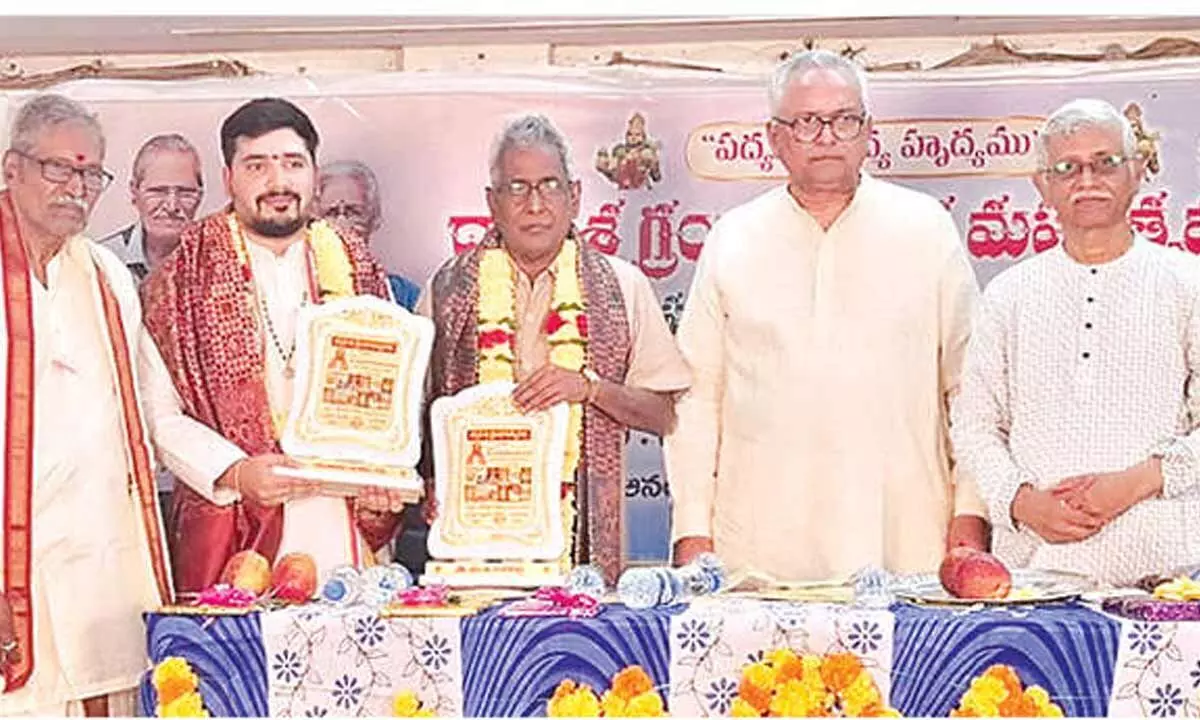 Poet Raghavendra Rao’s books released Poet Raghavendra Rao’s books released