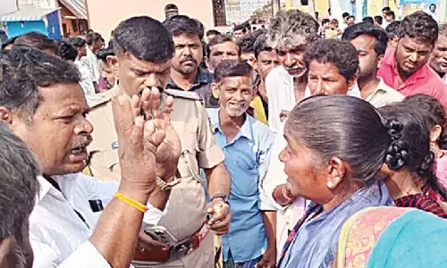 Alleged sexual harassment of Class VI student triggers protest in Ballari village Alleged sexual harassment of Class VI student triggers protest in Ballari village