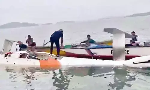 Copter carrying 7 crashes into sea, all rescued