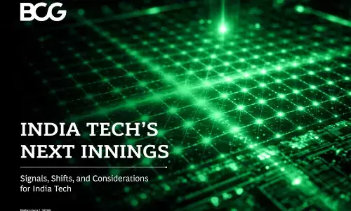India Tech’s Growth Ceiling: India Tech, contributes to c. 7% of our GDP, but captures <1% of growing value pools of $8.4T Global Tech market – BCG Report at NTLF 2026 India Tech’s Growth Ceiling: India Tech, contributes to c. 7% of our GDP, but captures <1% of growing value pools of $8.4T Global Tech market – BCG Report at NTLF 2026