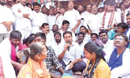 Deeply moved by Kummera episode, KTR demands Rs 1 cr compensation