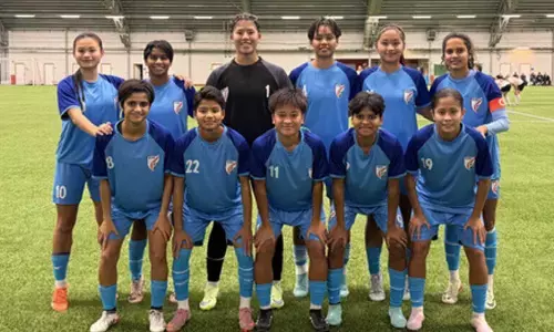 India U20 women football team play out 1-1 draw with Swedish club Enskede IK Dam India U20 women football team play out 1-1 draw with Swedish club Enskede IK Dam
