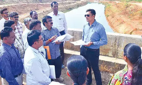 HNSS works, targets filling of 195 tanks in Puttaparthi reviewed
