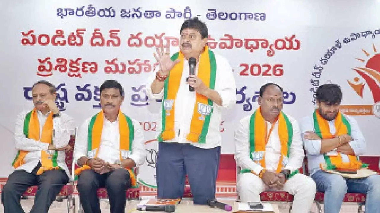 BJP chief urges BJP cadre to follow Deendayal Upadhyaya’s ideals BJP chief urges BJP cadre to follow Deendayal Upadhyaya’s ideals