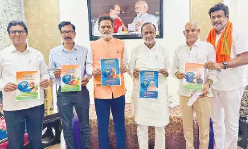 Laxman unveils logo of ‘Narendra Modi Mission-Vision’ series