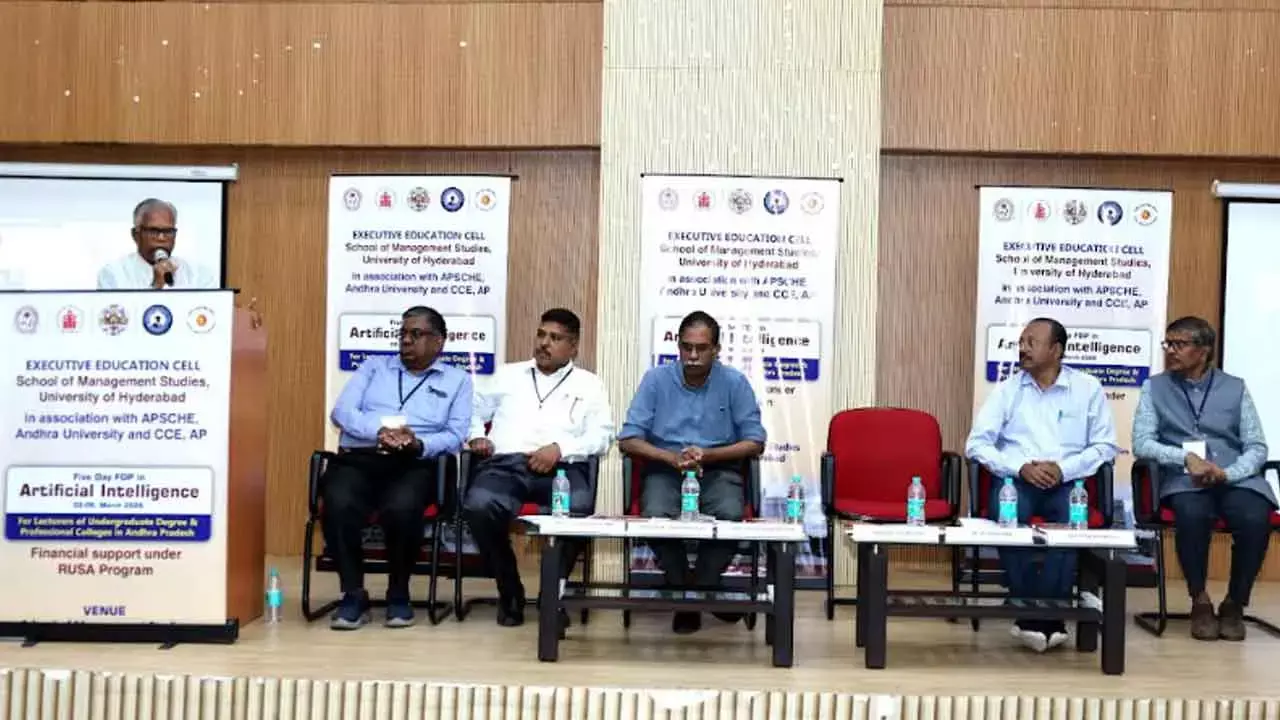 Five-day faculty development programme on AI From March 2 to 6 at UoH Five-day faculty development programme on AI From March 2 to 6 at UoH